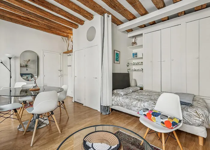 Apartment Joli Grand Et Calme, Marais Paris