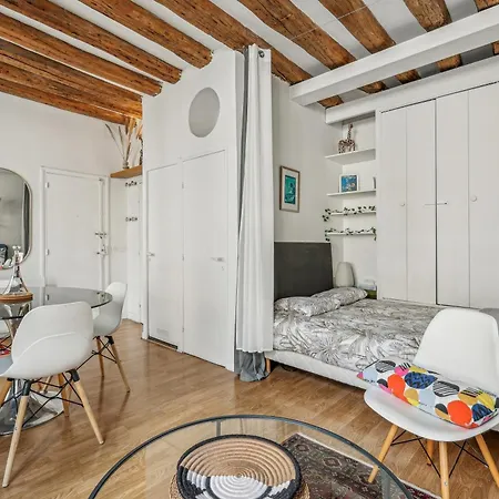 Apartment Joli Grand Et Calme, Marais Paris